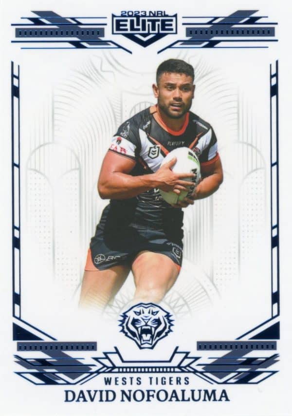 2023 NRL Elite Sapphire Mojo - MS151 David Nofoaluma Wests Tigers