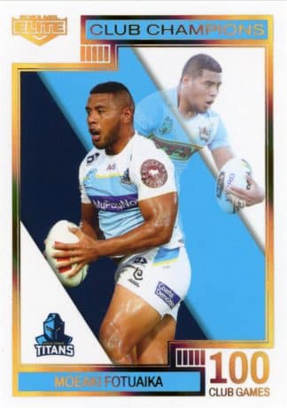 2023 NRL Elite Club Champion - CC06 Moeaki Fotuaika Gold Coast Titans