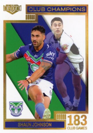2023 NRL Elite Club Champion - CC16 Shaun Johnson Warriors