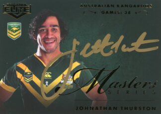 2023 NRL Elite Masters Series Signature - MSS01 Johnathan Thurston Australian Kangaroos