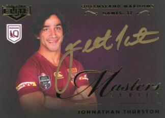 2023 NRL Elite Masters Series Signature - MSS02 Johnathan Thurston Queensland Maroons