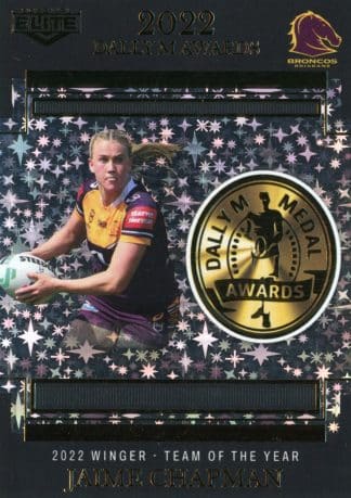 2023 NRL Elite Dally M Awards Priority - DMP22 Jaime Chapman Brisbane Broncos