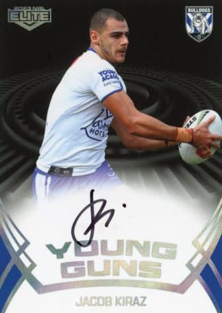 2023 NRL Elite Young Guns Signature - YGS03 Jacob Kiraz Canterbury Bulldogs