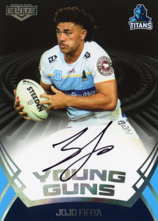 2023 NRL Elite Young Guns Signature - YGS06 Jojo Fifita Gold Coast Titans