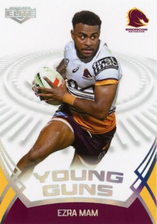 2023 NRL Elite Young Guns - YG01 Ezra Mam Brisbane Broncos