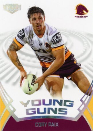 2023 NRL Elite Young Guns - YG02 Cory Paix Brisbane Broncos