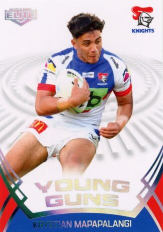 2023 NRL Elite Young Guns - YG18 Krystian Mapapalangi Newcastle Knights