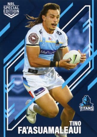 2023 NRL Rivalry Common Card - Base 17 Tino Fa'asuamaleaui Gold Coast Titans