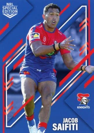 2023 NRL Rivalry Common Card - Base 27 Jacob Saifiti Newcastle Knights
