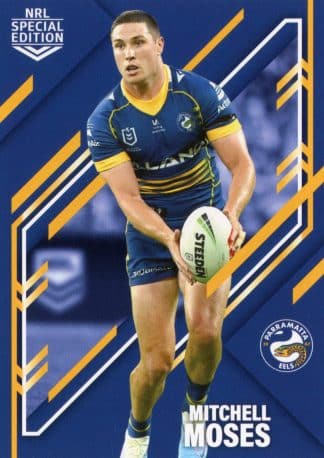 2023 NRL Rivalry Common Card - Base 33 Mitchell Moses Parramatta Eels
