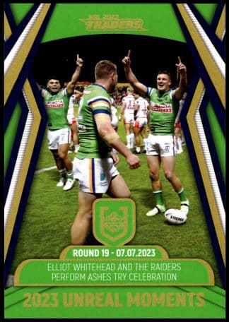 2023 NRL Traders Unreal Moment - GPP02 Elliott Whitehead Canberra Raiders