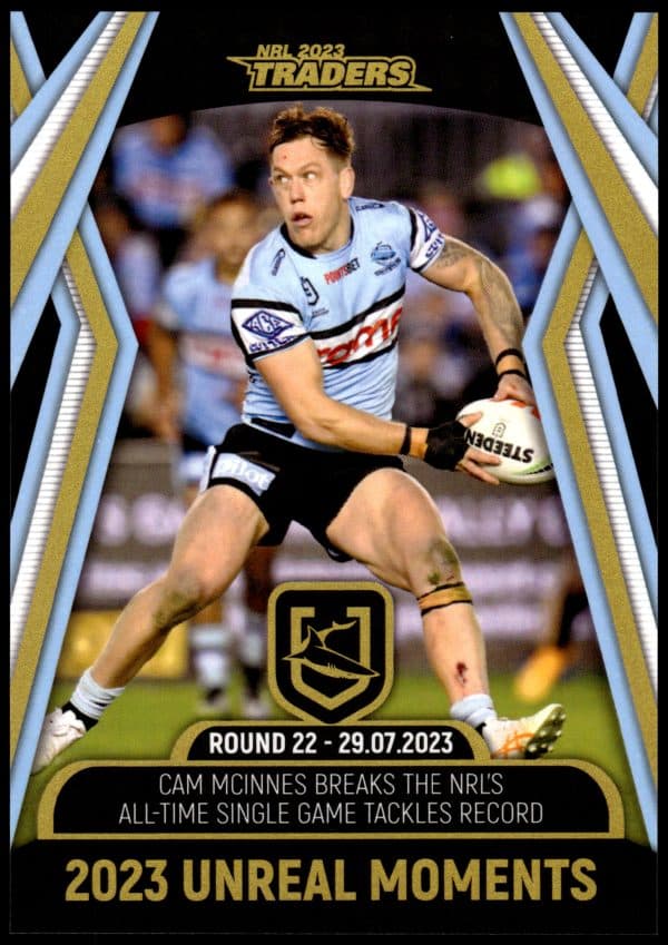 2023 NRL Traders Unreal Moment - GPP04 Cameron McInnes Cronulla Sharks