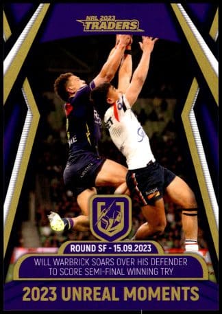 2023 NRL Traders Unreal Moment - GPP08 Will Warbrick Melbourne Storm