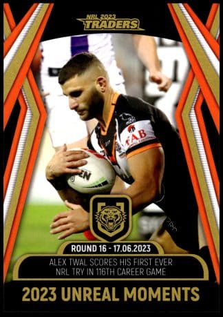 2023 NRL Traders Unreal Moment - GPP17 Alex Twal Wests Tigers