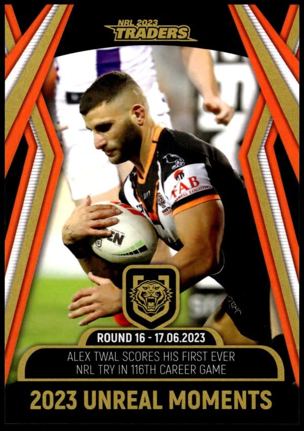 2023 NRL Traders Unreal Moment - GPP17 Alex Twal Wests Tigers