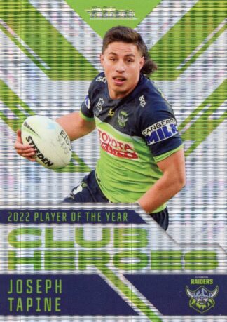 2023 NRL Traders Club Heroes Priority - CHP03 Joseph Tapine Canberra Raiders