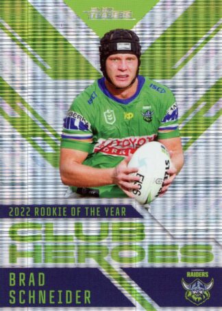 2023 NRL Traders Club Heroes Priority - CHP04 Brad Schneider Canberra Raiders