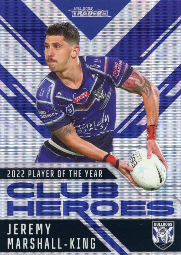 2023 NRL Traders Club Heroes Priority - CHP05 Jeremy Marshall-King Canterbury Bulldogs