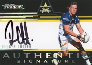 2023 NRL Traders Authentic Signatures Black - ASB09 Reuben Cotter North QLD Cowboys