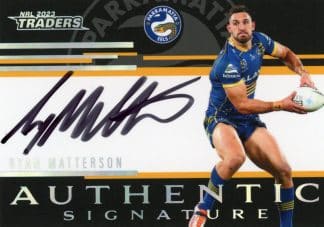 2023 NRL Traders Authentic Signatures Black - ASB10 Ryan Matterson Parramatta Eels