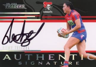 2023 NRL Traders Authentic Signatures Black - ASB19 Romy Teitzel Newcastle Knights