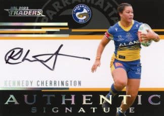 2023 NRL Traders Authentic Signatures Black - ASB20 Kennedy Cherrington Parramatta Eels