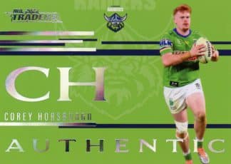 2023 NRL Traders Authentic Initials - AI02 Corey Horsburgh Canberra Raiders