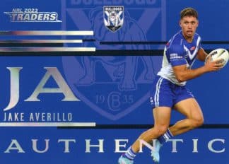 2023 NRL Traders Authentic Initials - AI03 Jake Averillo Canterbury Bulldogs