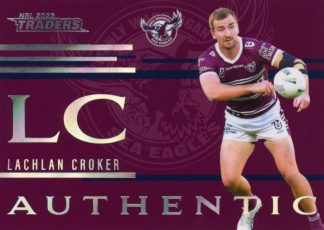 2023 NRL Traders Authentic Initials - AI06 Lachlan Croker Manly Sea Eagles