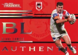 2023 NRL Traders Authentic Initials - AI13 Blake Lawrie St George Dragons