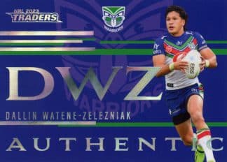 2023 NRL Traders Authentic Initials - AI15 Dallin Watene-Zelezniak Warriors