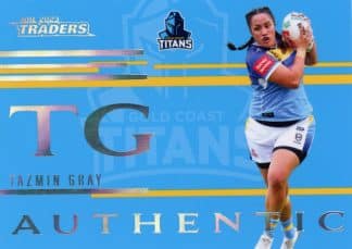 2023 NRL Traders Authentic Initials - AI18 Tazmin Gray Gold Coast Titans