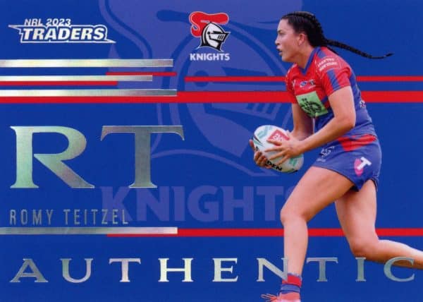 2023 NRL Traders Authentic Initials - AI19 Romy Teitzel Newcastle Knights