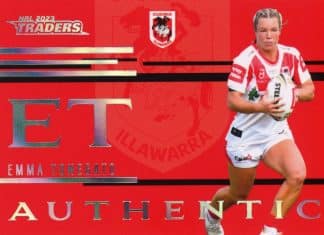 2023 NRL Traders Authentic Initials - AI21 Emma Tonegato St George Dragons