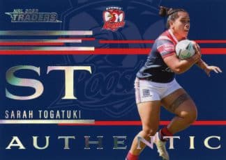2023 NRL Traders Authentic Initials - AI22 Sarah Togatuki Sydney Roosters
