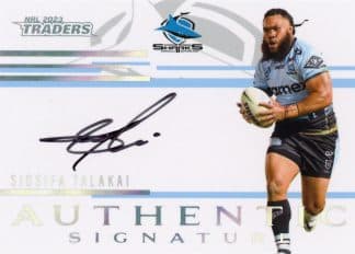 2023 NRL Traders Authentic Signatures White - ASW04 Siosifa Talakai Cronulla Sharks