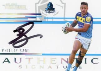 2023 NRL Traders Authentic Signatures White - ASW05 Phillip Sami Gold Coast Titans