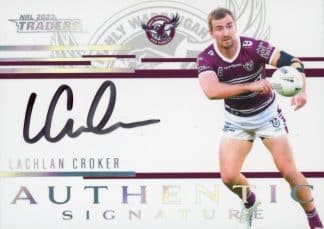 2023 NRL Traders Authentic Signatures White - ASW06 Lachlan Croker Manly Sea Eagles