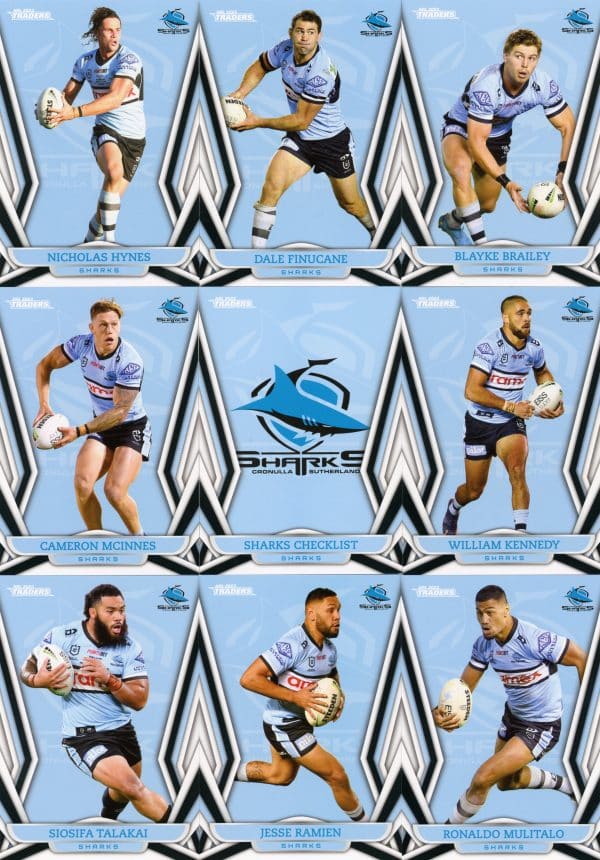 2023 NRL Traders Base Team Set - Cronulla Sharks