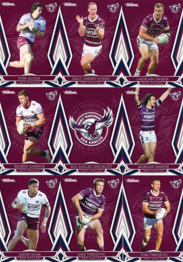 2023 NRL Traders Base Team Set - Manly Sea Eagles
