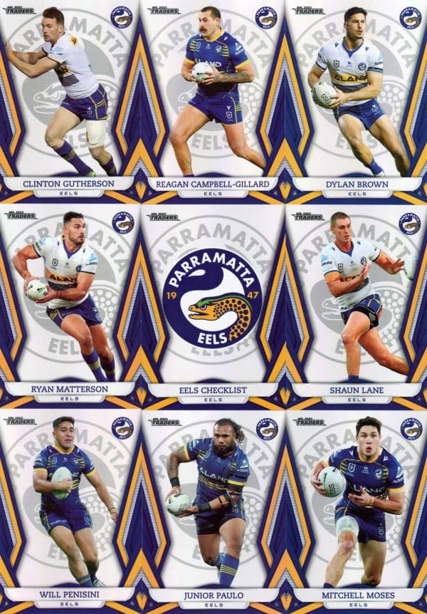 2023 NRL Traders Pearl Special Team Set - Parramatta Eels