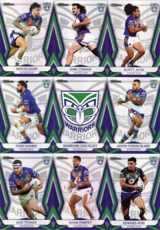 2023 NRL Traders Pearl Special Team Set - Warriors
