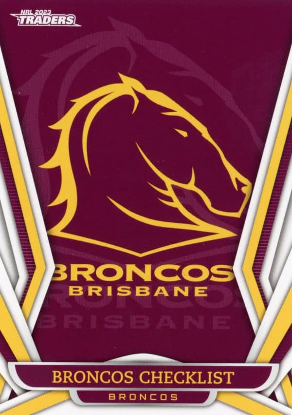 2023 NRL Traders Team Master Set #4 - Brisbane Broncos