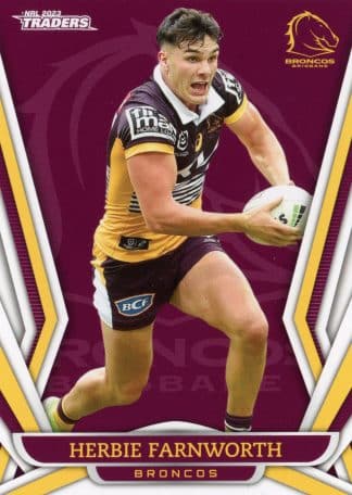 2023 NRL Traders Common Card - Base 005 Herbie Farnworth Brisbane Broncos