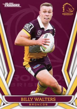 2023 NRL Traders Common Card - Base 010 Billy Walters Brisbane Broncos