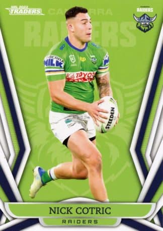 2023 NRL Traders Common Card - Base 012 Nick Cotric Canberra Raiders