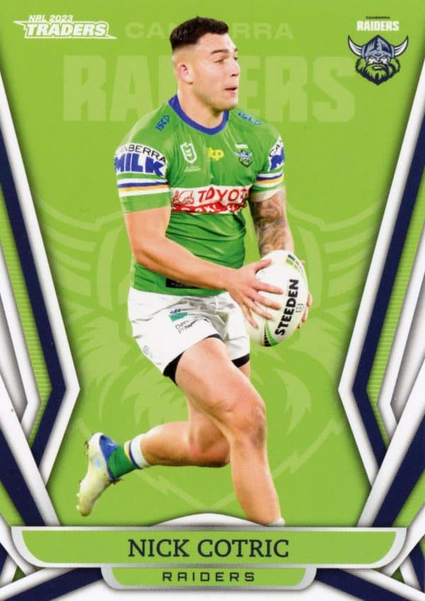 2023 NRL Traders Common Card - Base 012 Nick Cotric Canberra Raiders