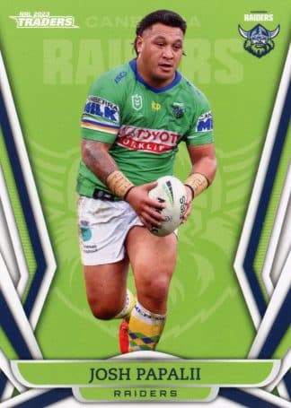 2023 NRL Traders Common Card - Base 014 Josh Papali`i Canberra Raiders