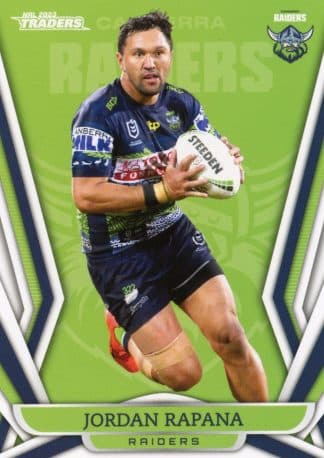 2023 NRL Traders Common Card - Base 015 Jordan Rapana Canberra Raiders