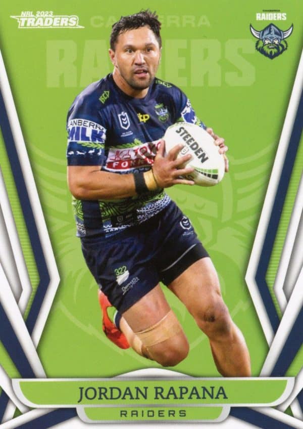 2023 NRL Traders Common Card - Base 015 Jordan Rapana Canberra Raiders